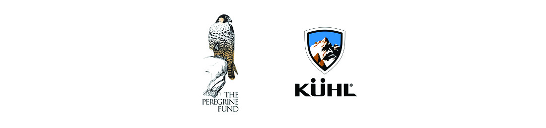Logos for The Peregrine Fund and KÜHL