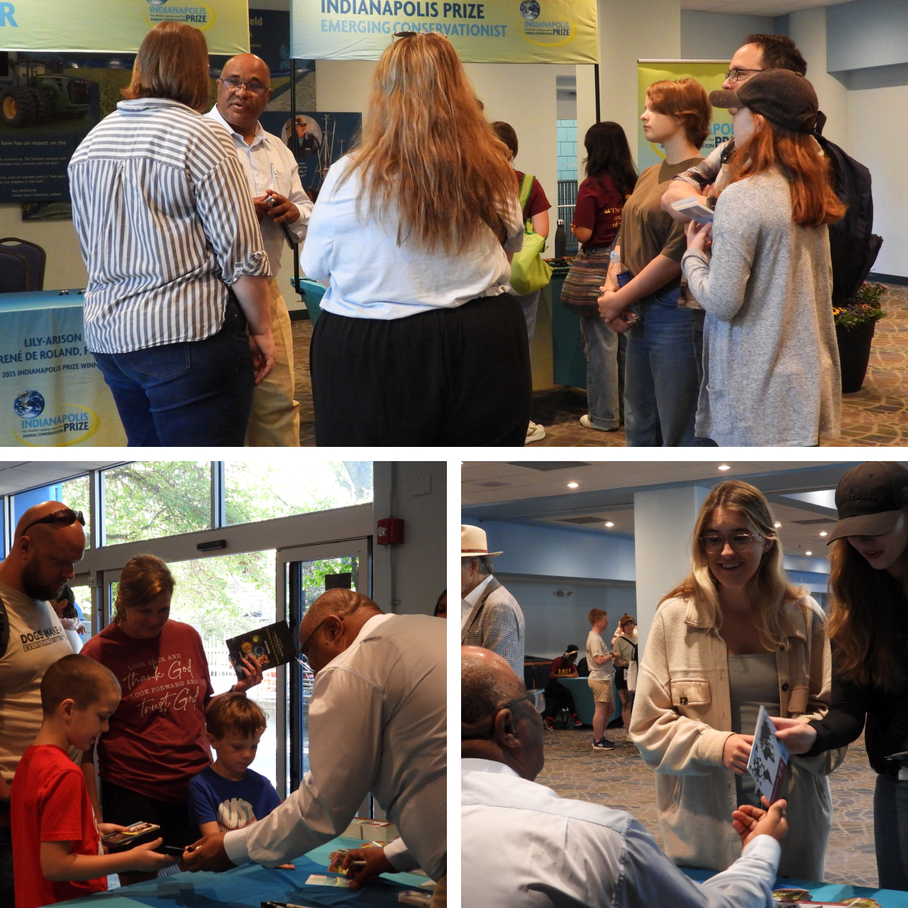 Lily speaking to visitors at the &quot;Meet the Hero&quot; event.