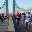 Runners on the Verrazzano-Narrows Bridge during the TCS NYC Marathon.
