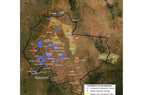 Map of Laikipia County, Kenya