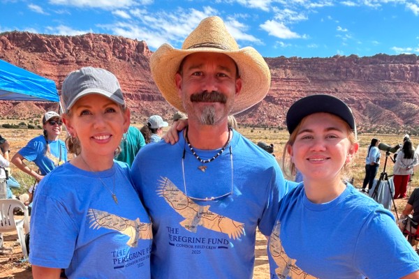 Condor program volunteers the Dearden family posing together.