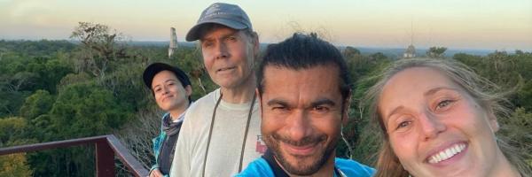 The expedition team - Andrea, Russell, Julio, and Hana