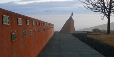 The Wall of Remembrance at the Archives of Falconry
