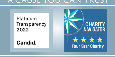 Guidestar Platinum and Charity Navigator Four Star logos