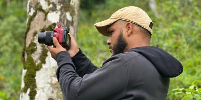 Biologist in the field