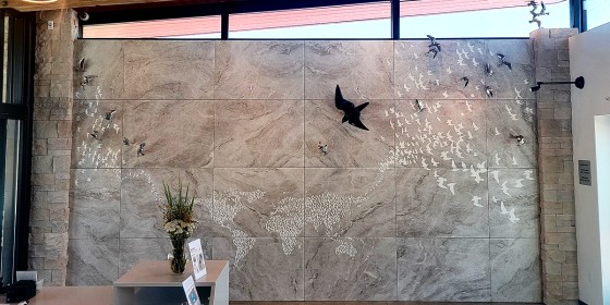 The Inspiration Wall at the World Center for Birds of Prey