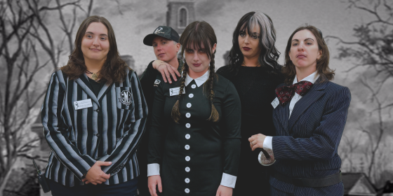 Fall Flights Crew in costume